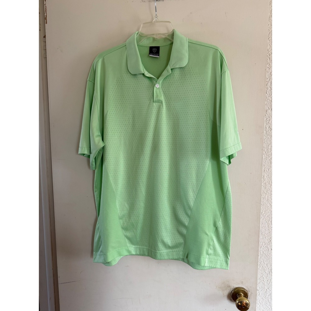 Nike Golf Polo Shirt Mens Large Green Dri-FIT Short Sleeve Casual Tennis Outdoor